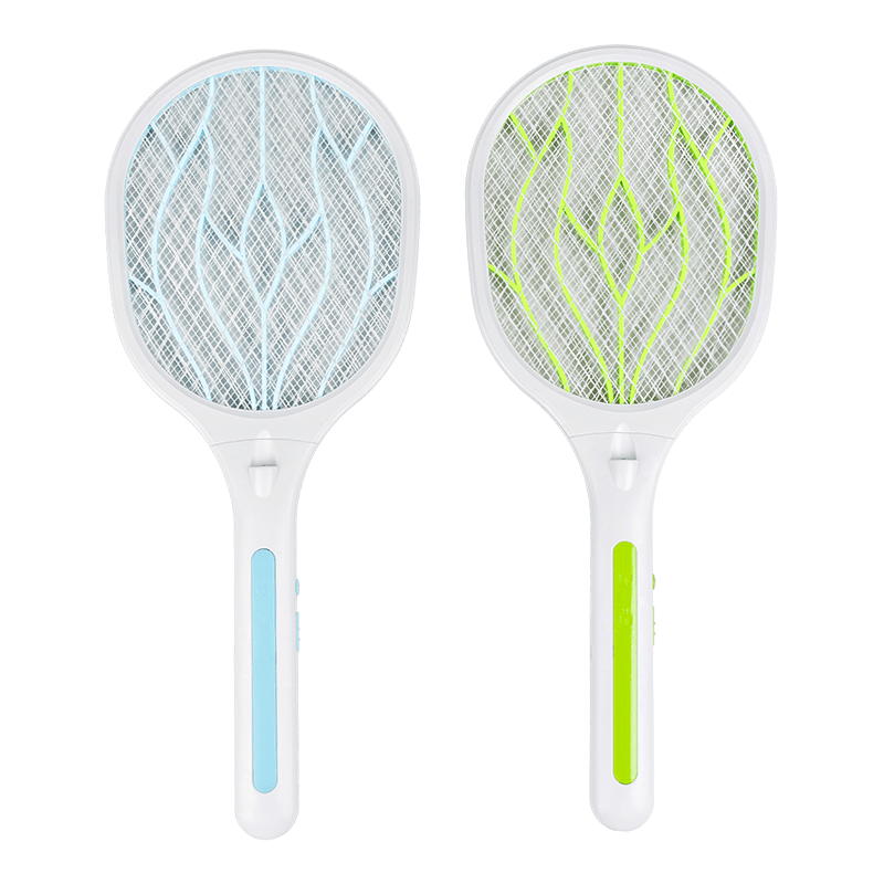 Batería de litio recargable FF-988 de 1200 mAh con luz LED, matamoscas eléctrico multifuncional