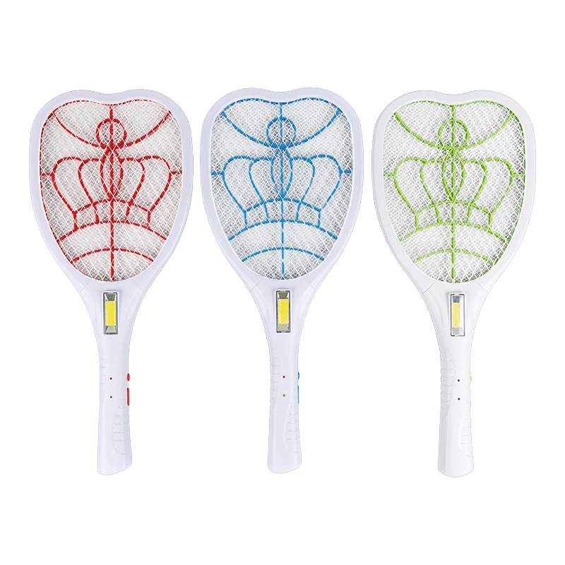 Swatter eléctrico para mosquitos FF-783 LED de 3 colores con batería de plomo-ácido enchufable de 400 mAh