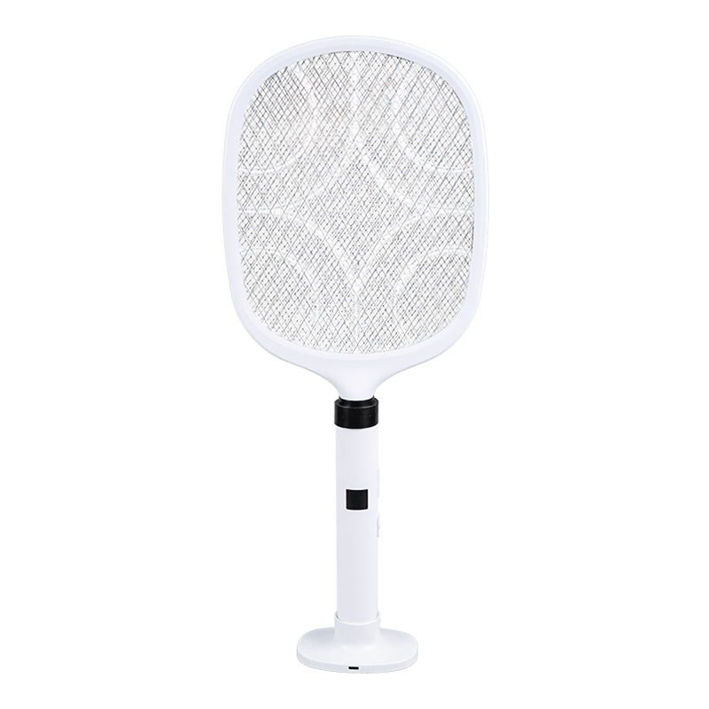 Lámpara con patrón bordado FF-882A de 1200 mAh, base USB, matamoscas eléctrico con pantalla